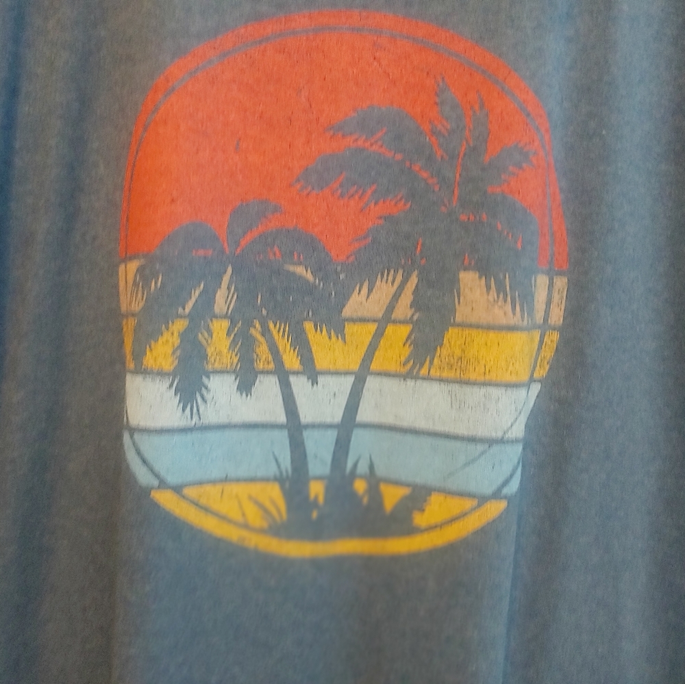 Palm Trees Tee Shirt Men's BNWT - Picture 6 of 10